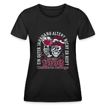 27. Geburtstag 1996 27er Guter Jahrgang - Frauen Funktions-T-Shirt - Schwarz - Vorne - AI Model Female 172 light (172cm)