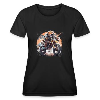 Motocross Kids - Women's Functional T-Shirt - black - Front - AI Model Female 172 light (172cm)