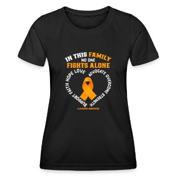 Leukemia Awareness Month Leukemia Survivor - Women's Functional T-Shirt - black - Front - AI Model Female 172 light (172cm)