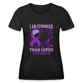 Lupus Bewusstseins Monat - Frauen Funktions-T-Shirt - Schwarz - Vorne - AI Model Female 172 light (172cm)