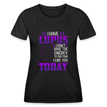 Lupus Bewusstseins Monat - Frauen Funktions-T-Shirt - Schwarz - Vorne - AI Model Female 172 light (172cm)