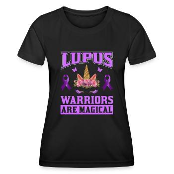 Lupus Bewusstseins Monat - Frauen Funktions-T-Shirt - Schwarz - Vorne - AI Model Female 172 light (172cm)