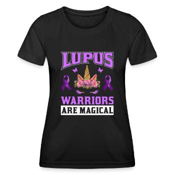Lupus Bewusstseins Monat - Frauen Funktions-T-Shirt - Schwarz - Vorne - AI Model Female 172 light (172cm)