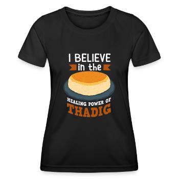 Gifts for gourmets from Thadig - Women's Functional T-Shirt - black - Front - AI Model Female 172 light (172cm)