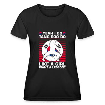 Tang so Do Gift - Women's Functional T-Shirt - black - Front - AI Model Female 172 light (172cm)