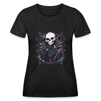 Skull Skull Skulls Skull Skeleton - Women's Functional T-Shirt - black - Front - AI Model Female 172 light (172cm)