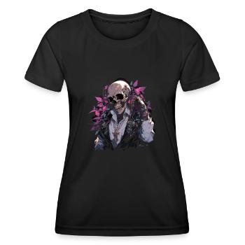 Skull Skull Skulls Skull Skeleton - Women's Functional T-Shirt - black - Front - AI Model Female 172 light (172cm)
