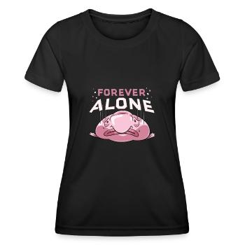 Poisson blob - T-shirt sport Femme - noir - Devant - AI Model Female 172 light (172cm)