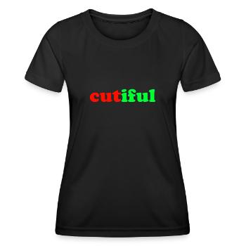 Cutiful My Blend Between Cute and Beautiful - Women's Functional T-Shirt - black - Front - AI Model Female 172 light (172cm)