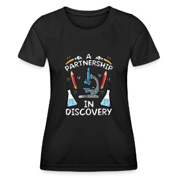 Eine Partnerschaft In Der Entdeckung - Frauen Funktions-T-Shirt - Schwarz - Vorne - AI Model Female 172 light (172cm)