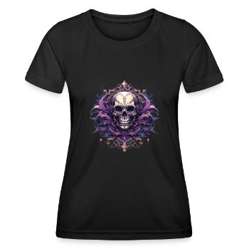 Skull Skull Skulls Skull Skeleton - Women's Functional T-Shirt - black - Front - AI Model Female 172 light (172cm)