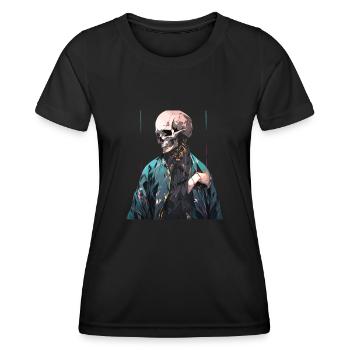 Skull Skull Skulls Skull Skeleton - Women's Functional T-Shirt - black - Front - AI Model Female 172 light (172cm)