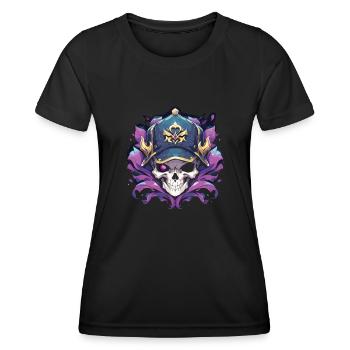 Skull Skull Skulls Skull Skeleton - Women's Functional T-Shirt - black - Front - AI Model Female 172 light (172cm)
