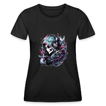 Skull Skull Skulls Skull Skeleton - Women's Functional T-Shirt - black - Front - AI Model Female 172 light (172cm)