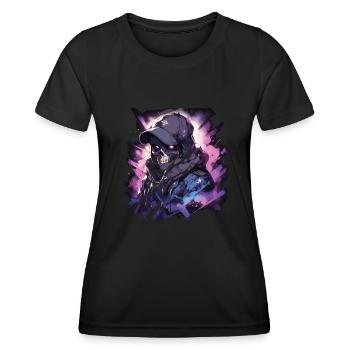 Skull Skull Skulls Skull Skeleton - Women's Functional T-Shirt - black - Front - AI Model Female 172 light (172cm)