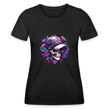 Skull Skull Skulls Skull Skeleton - Women's Functional T-Shirt - black - Front - AI Model Female 172 light (172cm)