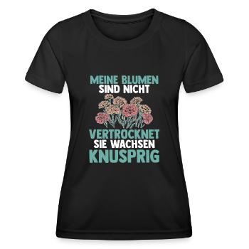 Gartenarbeit Hobbygärtner Gärtner Garten - Frauen Funktions-T-Shirt - Schwarz - Vorne - AI Model Female 172 light (172cm)