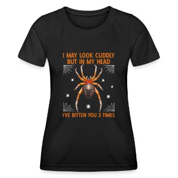 Tarantula Spider Spider Collector Pet - Women's Functional T-Shirt - black - Front - AI Model Female 172 light (172cm)