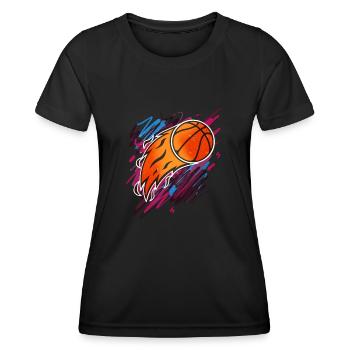 Basketball Basketballer - Frauen Funktions-T-Shirt - Schwarz - Vorne - AI Model Female 172 light (172cm)