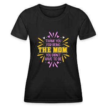 Stiefmutter Muttertag Stiefmama Mutter - Frauen Funktions-T-Shirt - Schwarz - Vorne - AI Model Female 172 light (172cm)