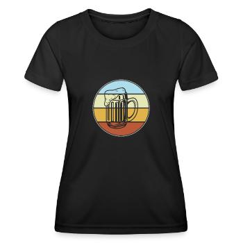 Beer Retro - Women's Functional T-Shirt - black - Front - AI Model Female 172 light (172cm)