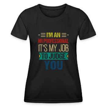 Human Resources Hr Manager Job Profession - Women's Functional T-Shirt - black - Front - AI Model Female 172 light (172cm)