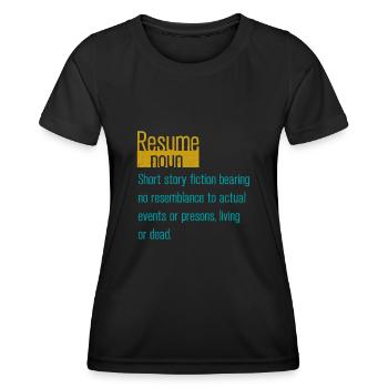 Human Resources Hr Manager Job Beruf - Frauen Funktions-T-Shirt - Schwarz - Vorne - AI Model Female 172 light (172cm)