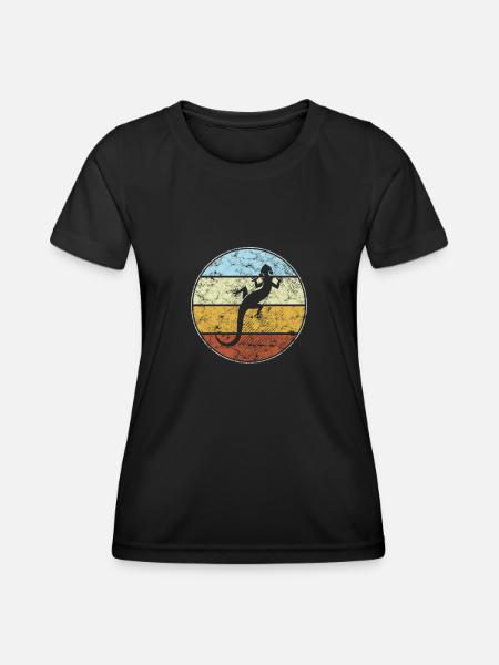 Lizard Retro - Women's Functional T-Shirt - black
