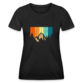 Geocacher Retro - Geocaching Geocacher - Women's Functional T-Shirt - black - Front - AI Model Female 172 light (172cm)