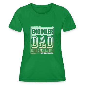 Ingenieur Papa Geschenk - Frauen Funktions-T-Shirt - Kelly Green - Vorne - AI Model Female 172 dark (172cm)