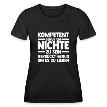 Nichte - Frauen Funktions-T-Shirt - Schwarz - Vorne - AI Model Female 172 light (172cm)
