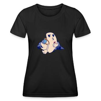 Geister Geocaching - Geocaching Geocacher - Frauen Funktions-T-Shirt - Schwarz - Vorne - AI Model Female 172 light (172cm)