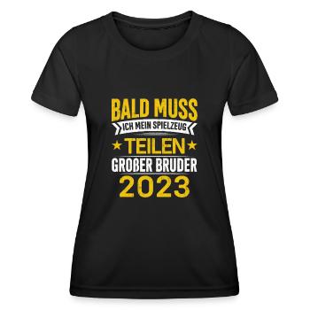 Spielzeug Große Schwester 2023 - Frauen Funktions-T-Shirt - Schwarz - Vorne - AI Model Female 172 light (172cm)