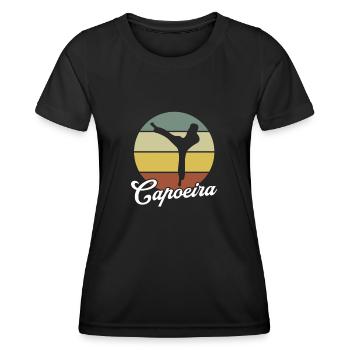 Capoeira - T-shirt sport Femme - noir - Devant - AI Model Female 172 light (172cm)