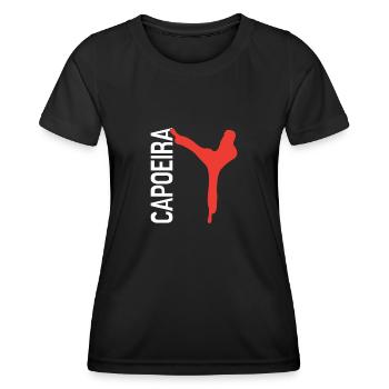 Capoeira - Frauen Funktions-T-Shirt - Schwarz - Vorne - AI Model Female 172 light (172cm)