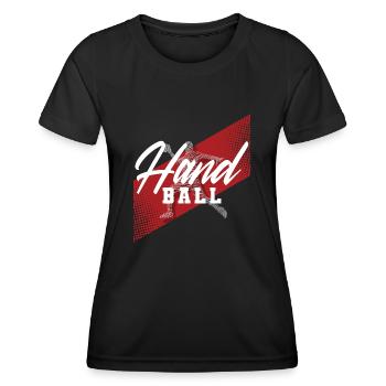 Handball Handballer - Frauen Funktions-T-Shirt - Schwarz - Vorne - AI Model Female 172 light (172cm)