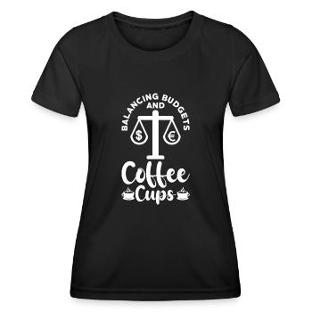 Gift for Finance Managers - Women's Functional T-Shirt - black - Front - AI Model Female 172 light (172cm)