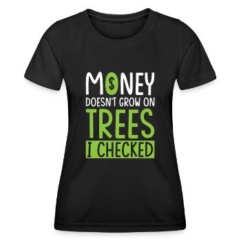 Gift for Finance Managers - Women's Functional T-Shirt - black - Front - AI Model Female 172 light (172cm)