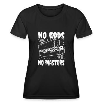 No Gods No Masters - Women's Functional T-Shirt - black - Front - AI Model Female 172 light (172cm)