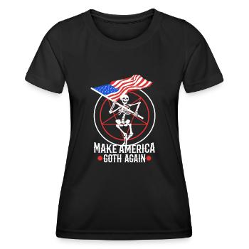 Make america goth again - Frauen Funktions-T-Shirt - Schwarz - Vorne - AI Model Female 172 light (172cm)