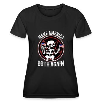 Make america goth again - Frauen Funktions-T-Shirt - Schwarz - Vorne - AI Model Female 172 light (172cm)