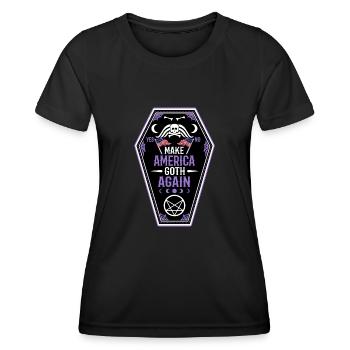 Make america goth again - Women's Functional T-Shirt - black - Front - AI Model Female 172 light (172cm)