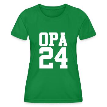 Werdender Opa 2032 - Frauen Funktions-T-Shirt - Kelly Green - Vorne - AI Model Female 172 dark (172cm)