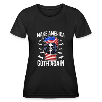 Make america goth again - Frauen Funktions-T-Shirt - Schwarz - Vorne - AI Model Female 172 light (172cm)