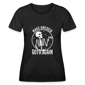 Make america goth again - Frauen Funktions-T-Shirt - Schwarz - Vorne - AI Model Female 172 light (172cm)