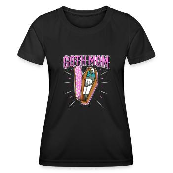 Maman gothique - T-shirt sport Femme - noir - Devant - AI Model Female 172 light (172cm)