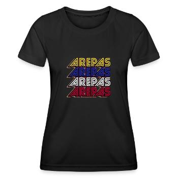 Venezuela Traditional South American Arepas - Women's Functional T-Shirt - black - Front - AI Model Female 172 light (172cm)