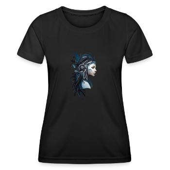 Chef de tribu - T-shirt sport Femme - noir - Devant - AI Model Female 172 light (172cm)
