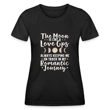 Astronomie Astronome Phase de Lune Étoiles romanes - T-shirt sport Femme - noir - Devant - AI Model Female 172 light (172cm)