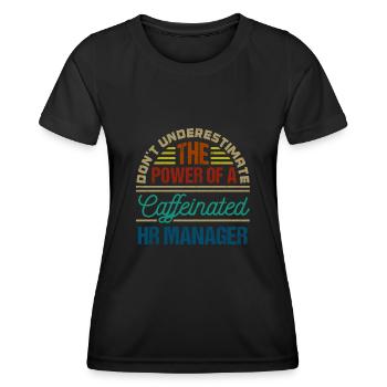 Human Resources Hr Manager Job Beruf - Frauen Funktions-T-Shirt - Schwarz - Vorne - AI Model Female 172 light (172cm)